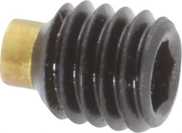 Made in USA - M6, 6mm Length of Thread, Soft Tip Point Set Screw - Grade 8 Alloy Steel - USA Tool & Supply