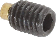 Made in USA - M6, 8mm Length of Thread, Soft Tip Point Set Screw - Grade 8 Alloy Steel - USA Tool & Supply