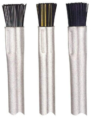 Gordon Brush - Parts Washer Flow-Through Brush - 1/2" Long, Brass/Nylon Bristles - USA Tool & Supply