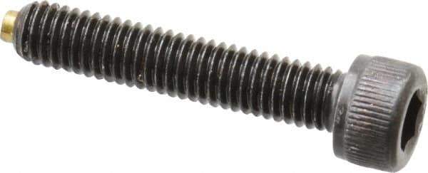 Made in USA - #10-32 UNF Hex Socket Drive, Socket Cap Screw - Alloy Steel, Black Oxide Finish, Fully Threaded, 1" Length Under Head - USA Tool & Supply