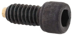 Made in USA - 1/4-20 UNC Hex Socket Drive, Socket Cap Screw - Alloy Steel, Black Oxide Finish, Fully Threaded, 1/2" Length Under Head - USA Tool & Supply