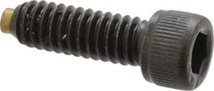 Made in USA - 1/4-20 UNC Hex Socket Drive, Socket Cap Screw - Alloy Steel, Black Oxide Finish, Fully Threaded, 3/4" Length Under Head - USA Tool & Supply