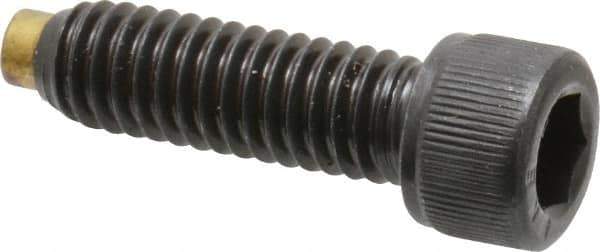 Made in USA - 5/16-18 UNC Hex Socket Drive, Socket Cap Screw - Alloy Steel, Black Oxide Finish, Fully Threaded, 1" Length Under Head - USA Tool & Supply