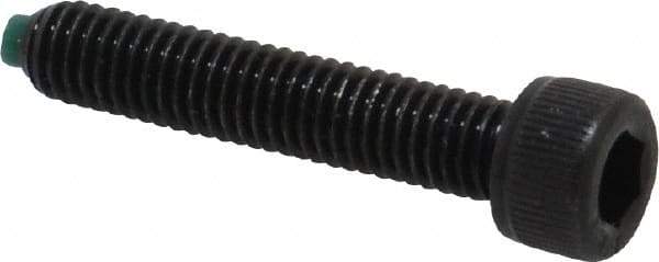 Made in USA - #10-32 UNF Hex Socket Drive, Socket Cap Screw - Alloy Steel, Black Oxide Finish, Fully Threaded, 1" Length Under Head - USA Tool & Supply