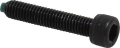 Made in USA - #10-32 UNF Hex Socket Drive, Socket Cap Screw - Alloy Steel, Black Oxide Finish, Fully Threaded, 1" Length Under Head - USA Tool & Supply