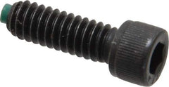 Made in USA - 1/4-20 UNC Hex Socket Drive, Socket Cap Screw - Alloy Steel, Black Oxide Finish, Fully Threaded, 3/4" Length Under Head - USA Tool & Supply