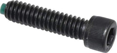 Made in USA - 1/4-20 UNC Hex Socket Drive, Socket Cap Screw - Alloy Steel, Black Oxide Finish, Fully Threaded, 1" Length Under Head - USA Tool & Supply