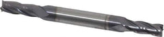 Niagara Cutter - 13/64", 1/2" LOC, 1/4" Shank Diam, 2-1/2" OAL, 4 Flute, Solid Carbide Square End Mill - Double End, TiAlN Finish, Spiral Flute, 30° Helix, Centercutting, Right Hand Cut, Right Hand Flute, Series CSD430 - USA Tool & Supply