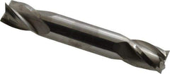 Niagara Cutter - 7/16", 9/16" LOC, 7/16" Shank Diam, 2-3/4" OAL, 4 Flute, Solid Carbide Square End Mill - Double End, Uncoated, Spiral Flute, 30° Helix, Centercutting, Right Hand Cut, Right Hand Flute, Series CSD430 - USA Tool & Supply