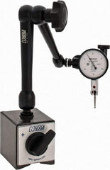 Mitutoyo - 0.0005" Graduation, 0-15-0 Dial Reading, Indicator & Base Kit - 0.0005 Inch Graduation, Includes Standard Magnetic Base, Test Indicator - USA Tool & Supply