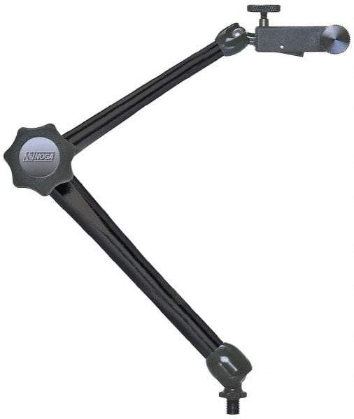 Noga - Fine Adjustment Indicator Positioner & Holder - 12-1/2 Inch Overall Length - USA Tool & Supply