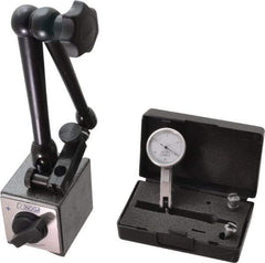 Value Collection - 0.0005" Graduation, 0-15-0 Dial Reading, Indicator & Base Kit - 0.0005 Inch Graduation, Includes Indicator, Magnetic Base - USA Tool & Supply