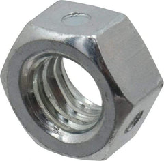 Value Collection - 5/16-18 UNC Grade 2 Two Way Lock Nut with Distorted Thread - 1/2" Width Across Flats, 17/64" High, Zinc-Plated Finish - USA Tool & Supply