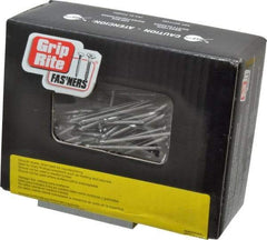 Value Collection - 4D, 15 Gauge, 1-1/2" OAL Finishing Nails - Smooth Shank, Grade 2 Steel, Bright Finish - USA Tool & Supply