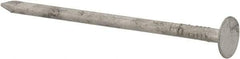 Value Collection - 11 Gauge, 2-1/2" OAL Roofing Nails - Ring Shank, Grade 2 Steel, Galvanized Finish - USA Tool & Supply