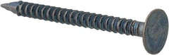 Value Collection - 13 Gauge, 1-3/8" OAL Common Nails - Annular Thread Shank, Grade 2 Steel, Blued Finish - USA Tool & Supply