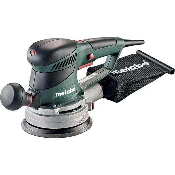Metabo - 6 Inch Pad, 8,400 to 22,000 OPM, Electric Orbital Sander - Round, Right Angle Sander, 3.4 Amps - USA Tool & Supply