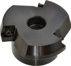 Cutting Tool Technologies - 3" Cut Diam, 1" Arbor Hole, 0.45" Max Depth of Cut, 15° Indexable Chamfer & Angle Face Mill - 3 Inserts, CNMA 432 Insert, 3 Flutes, Series SCNM - USA Tool & Supply