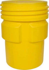 Eagle - 95 Gallon Closure Capacity, Screw On Closure, Yellow Overpack - 55 Gallon Container, Polyethylene, 660 Lb. Capacity, UN 1H2/X300/S Listing - USA Tool & Supply