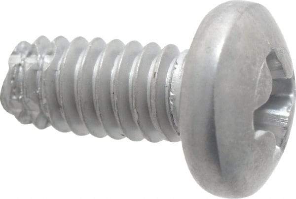 Value Collection - #8-32 UNC Thread, 3/8" Length Under Head, #2 Phillips Drive Stainless Steel Thread Cutting Screw - Pan Head, Grade 410, Point Type F - USA Tool & Supply
