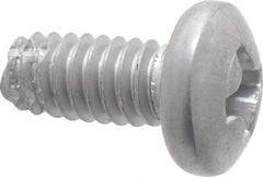 Value Collection - #8-32 UNC Thread, 3/8" Length Under Head, #2 Phillips Drive Stainless Steel Thread Cutting Screw - Pan Head, Grade 410, Point Type F - USA Tool & Supply