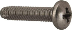 Value Collection - #8-32 UNC Thread, 3/4" Length Under Head, #2 Phillips Drive Stainless Steel Thread Cutting Screw - Pan Head, Grade 410, Point Type F - USA Tool & Supply