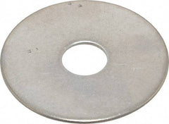 Value Collection - 1/2" Screw, Grade 18-8 Stainless Steel Fender Flat Washer - 17/32" ID x 2" OD, 0.06" Thick - USA Tool & Supply