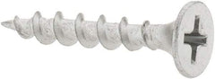 Value Collection - #6 Bugle Head, Phillips Steel Deck Screw - 1" OAL, Galvanized, Grade 2 - USA Tool & Supply