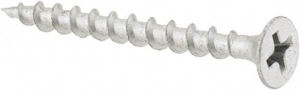 Value Collection - #6 Bugle Head, Phillips Steel Deck Screw - 1-5/8" OAL, Galvanized, Grade 2 - USA Tool & Supply