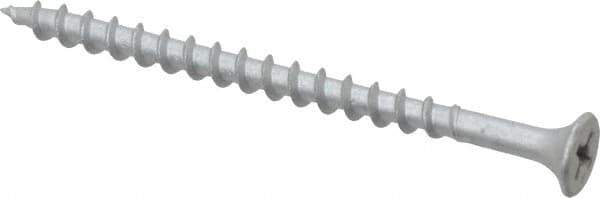 Value Collection - #8 Bugle Head, Phillips Steel Deck Screw - 2-1/2" OAL, Galvanized, Grade 2 - USA Tool & Supply