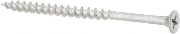 Value Collection - #8 Bugle Head, Phillips Steel Deck Screw - 3" OAL, Galvanized, Grade 2 - USA Tool & Supply
