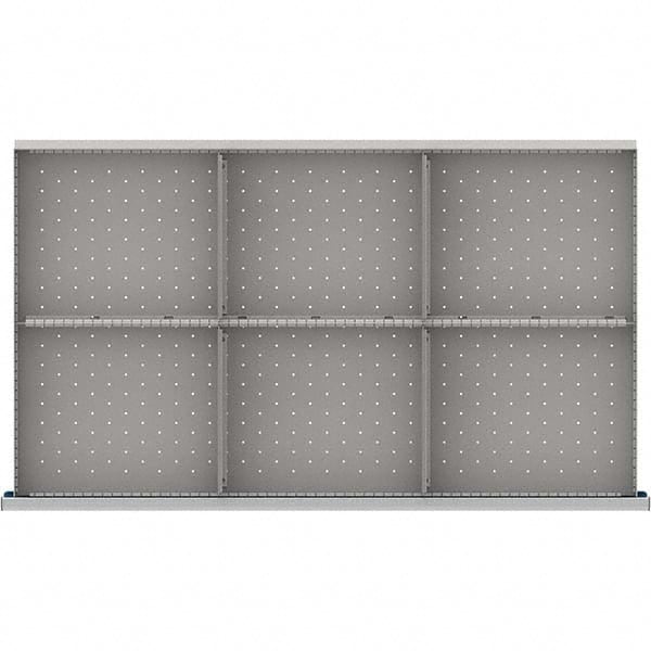 LISTA - 6-Compartment Drawer Divider Layout for 3.15" High Drawers - USA Tool & Supply
