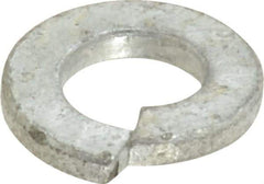 Value Collection - 1/4", 0.255" ID, 0.062" Thick Split Lock Washer - Steel, Hot Dipped Galvanized Finish, 0.255" Min ID, 0.26" Max ID, 0.487" Min OD, 0.489" Max OD - USA Tool & Supply