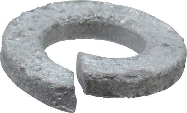Value Collection - 5/16", 0.318" ID, 0.078" Thick Split Lock Washer - Steel, Hot Dipped Galvanized Finish, 0.318" Min ID, 0.322" Max ID, 0.583" Min OD, 0.586" Max OD - USA Tool & Supply