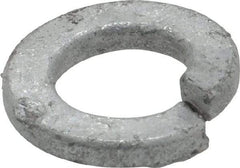 Value Collection - 3/8", 0.382" ID, 0.094" Thick Split Lock Washer - Steel, Hot Dipped Galvanized Finish, 0.382" Min ID, 0.385" Max ID, 0.68" Min OD, 0.683" Max OD - USA Tool & Supply