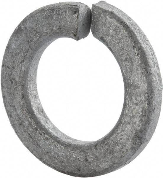 Value Collection - 3/4", 0.636" ID, 0.156" Thick Split Lock Washer - Steel, Hot Dipped Galvanized Finish, 0.636" Min ID, 0.641" Max ID, 1.073" Min OD, 1.079" Max OD - USA Tool & Supply