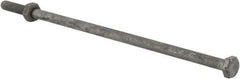 Value Collection - 1/4-20 Thread, 7" Length Under Head, Steel Hex Head Bolt - Hot Dipped Galvanized Coated, 7/16" Hex, ANSI/ASME B18.2.2 & ASME B18.2.1, Grade 2 - USA Tool & Supply