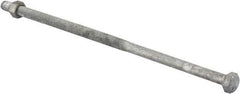 Value Collection - 3/8-16 Thread, 10" Length Under Head, Steel Hex Head Bolt - Hot Dipped Galvanized Coated, 9/16" Hex, ANSI/ASME B18.2.2 & ASME B18.2.1, Grade 2 - USA Tool & Supply