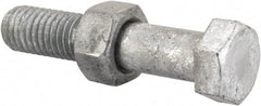 Value Collection - 1/2-13 Thread, 2-1/2" Length Under Head, Steel Hex Head Bolt - Hot Dipped Galvanized Coated, 3/4" Hex, UNC Thread, ANSI/ASME B18.2.2 & ASME B18.2.1, Grade 2 - USA Tool & Supply