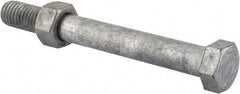 Value Collection - 1/2-13 Thread, 4-1/2" Length Under Head, Steel Hex Head Bolt - Hot Dipped Galvanized Coated, 3/4" Hex, UNC Thread, ANSI/ASME B18.2.2 & ASME B18.2.1, Grade 2 - USA Tool & Supply