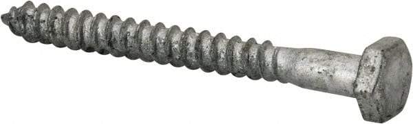 Value Collection - 1/4" Screw, 2-1/2" Length Under Head, Steel, Hex Head Lag Screw - Hot Dipped Galvanized, AISI 1006, ASME B18.2.1 Fastner, Grade 1006-1022 - USA Tool & Supply
