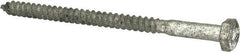Value Collection - 1/4" Screw, 4" Length Under Head, Steel, Hex Head Lag Screw - Hot Dipped Galvanized, AISI 1006, ASME B18.2.1 Fastner, Grade 1006-1022 - USA Tool & Supply