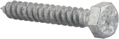 Value Collection - 5/16" Screw, 2" Length Under Head, Steel, Hex Head Lag Screw - Hot Dipped Galvanized, AISI 1006, ASME B18.2.1 Fastner, Grade 1006-1022 - USA Tool & Supply