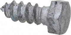 Value Collection - 3/8" Screw, 1" Length Under Head, Steel, Hex Head Lag Screw - Hot Dipped Galvanized, AISI 1006, ASME B18.2.1 Fastner, Grade 1006-1022 - USA Tool & Supply