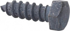 Value Collection - 3/8" Screw, 1-1/4" Length Under Head, Steel, Hex Head Lag Screw - Hot Dipped Galvanized, AISI 1006, ASME B18.2.1 Fastner, Grade 1006-1022 - USA Tool & Supply