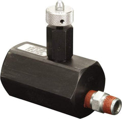 Enerpac - 1.94 GPM 3/8-18 Inlet Steel Hydraulic Control Valve - 10,000 psi, 2-1/4" Wide x 3-1/2" Long - USA Tool & Supply