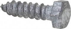 Value Collection - 3/8" Screw, 1-1/2" Length Under Head, Steel, Hex Head Lag Screw - Hot Dipped Galvanized, AISI 1006, ASME B18.2.1 Fastner, Grade 1006-1022 - USA Tool & Supply