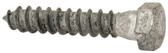 Value Collection - 3/8" Screw, 2" Length Under Head, Steel, Hex Head Lag Screw - Hot Dipped Galvanized, AISI 1006, ASME B18.2.1 Fastner, Grade 1006-1022 - USA Tool & Supply