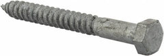 Value Collection - 1/2" Screw, 4-1/2" Length Under Head, Steel, Hex Head Lag Screw - Hot Dipped Galvanized, AISI 1006, ASME B18.2.1 Fastner, Grade 1006-1022 - USA Tool & Supply
