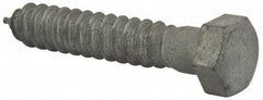 Value Collection - 5/8" Screw, 3-1/2" Length Under Head, Steel, Hex Head Lag Screw - Hot Dipped Galvanized, AISI 1006, ASME B18.2.1 Fastner, Grade 1006-1022 - USA Tool & Supply